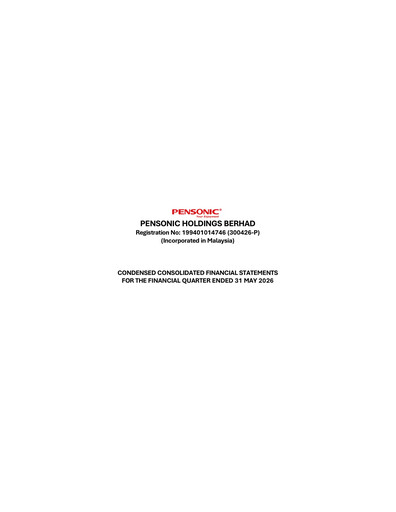 Thumbnail Pensonic Holdings Berhad Quarterly Report 2026-q4