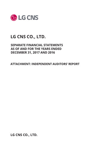 Thumbnail LG CNS Financial Statement 2017