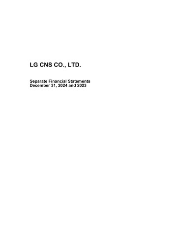 Thumbnail LG CNS Financial Statement 2024