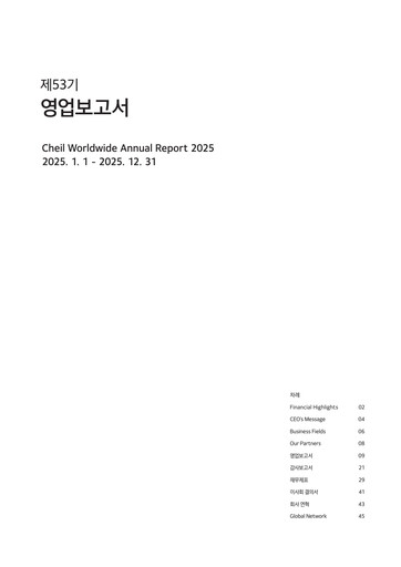Miniature Cheil Worldwide Inc. Rapport financier 2025