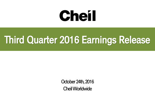 Thumbnail Cheil Worldwide Inc. Quarterly Report 2016-q3