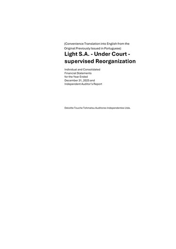 Thumbnail Light S.A. Financial Statement 2025