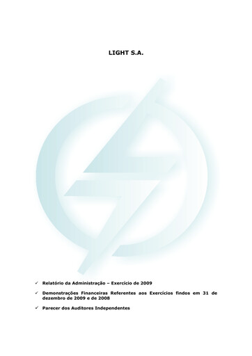 Thumbnail Light S.A. Financial Statement 2009