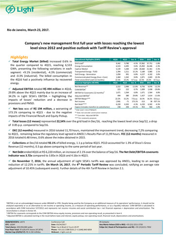 Thumbnail Light S.A. Quarterly Report 2016-q4