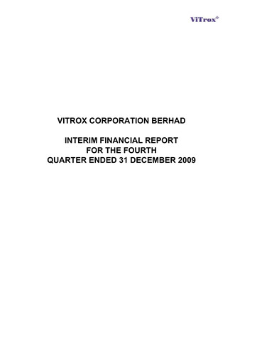 Vorschaubild ViTrox Corporation Quartalsbericht 2009-q4