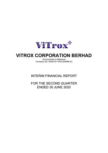 Vorschaubild ViTrox Corporation Quartalsbericht 2020-q2