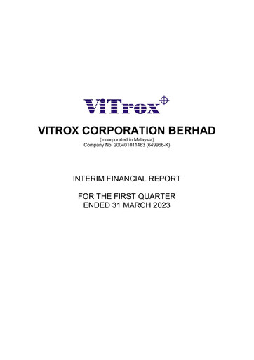 Vorschaubild ViTrox Corporation Quartalsbericht 2023-q1