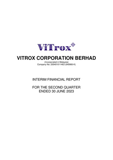 Vorschaubild ViTrox Corporation Quartalsbericht 2023-q2