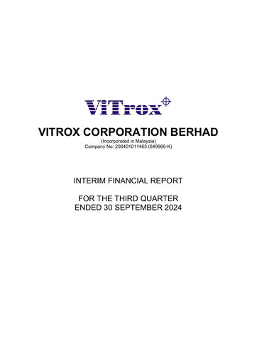 Vorschaubild ViTrox Corporation Quartalsbericht 2024-q3