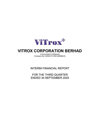 Vorschaubild ViTrox Corporation Quartalsbericht 2025-q3