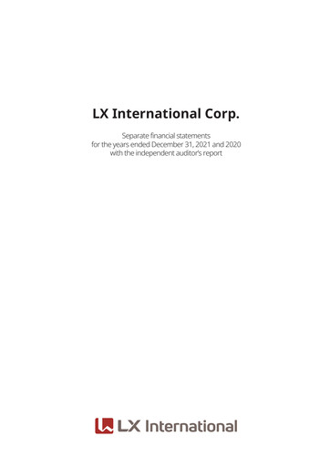 Vorschaubild LX International Finanzmitteilung 2021