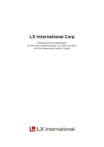 Vorschaubild LX International Finanzmitteilung 2022