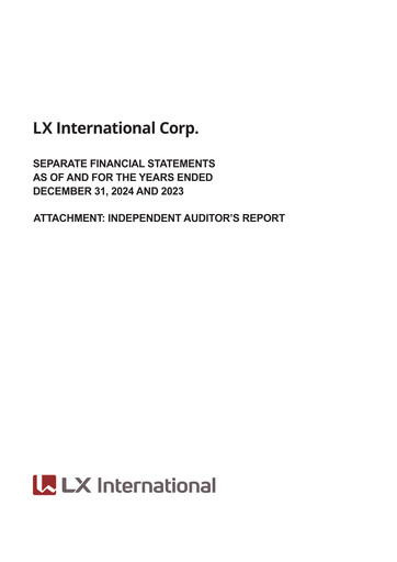Vorschaubild LX International Finanzmitteilung 2024