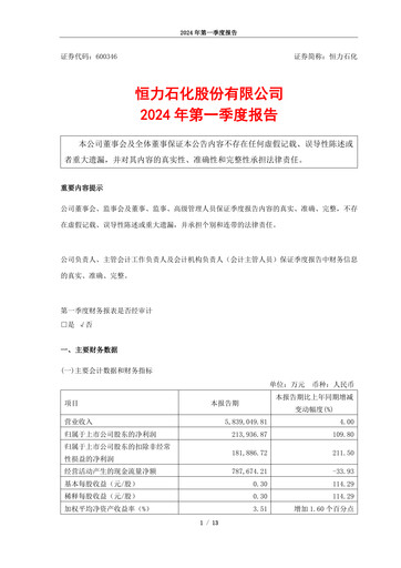 Thumbnail Hengli Petrochemical Quarterly Report 2024-q1