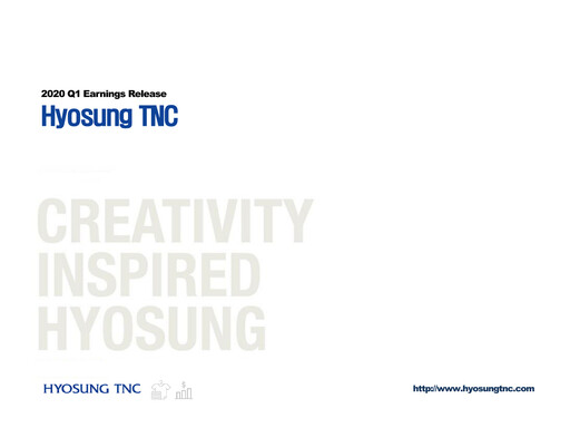Thumbnail Hyosung TNC Corporation Quarterly Report 2020-q1