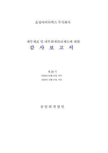 Thumbnail Hyosung ITX Financial Statement 2024