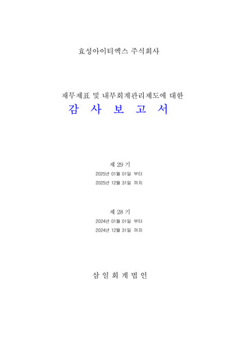Thumbnail Hyosung ITX Financial Statement 2025
