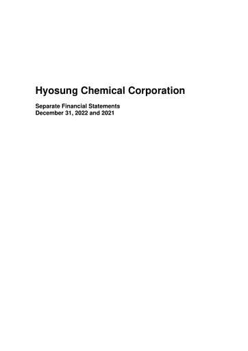 Thumbnail Hyosung Chemical Corporation Financial Statement 2022