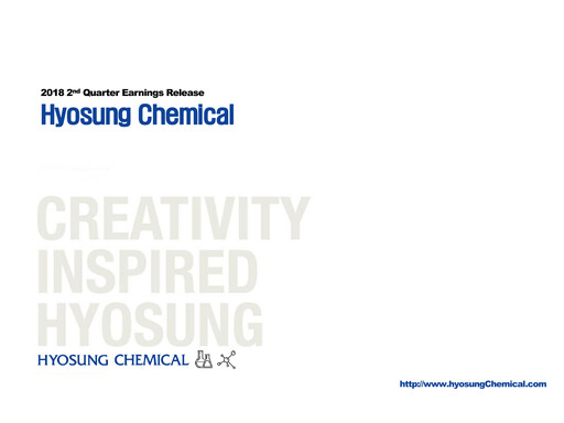 Thumbnail Hyosung Chemical Corporation Quarterly Report 2018-q2