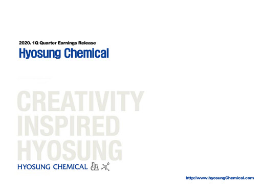 Thumbnail Hyosung Chemical Corporation Quarterly Report 2020-q1