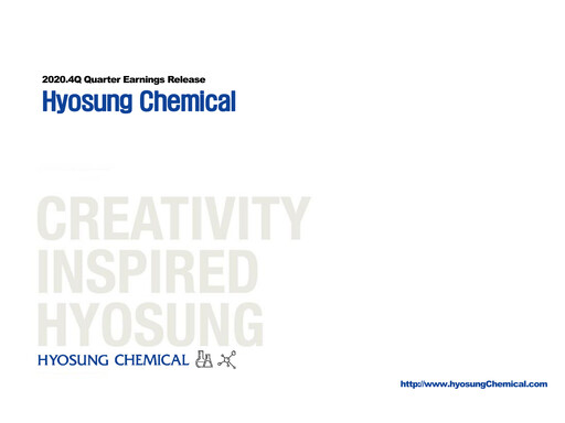 Thumbnail Hyosung Chemical Corporation Quarterly Report 2020-q4