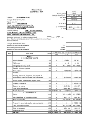 Thumbnail Surgutneftegas Financial Statement 2024-h1