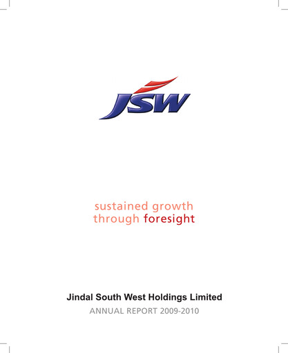 Thumbnail JSW Holdings Annual Report 2009-2010