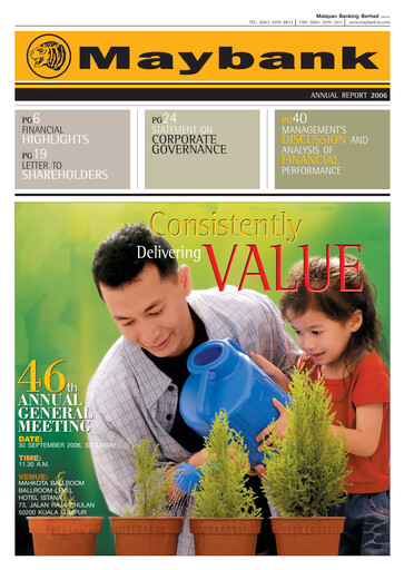 Thumbnail Maybank Annual Report 2006
