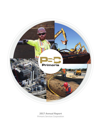 Thumbnail Primoris Services Corporation
 Annual Report 2017