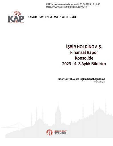 Thumbnail İşbir Holding Financial Report 2023