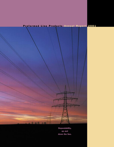 Thumbnail Preformed Line Products Annual Report 2001