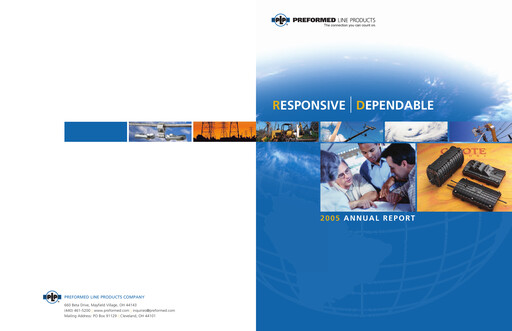 Thumbnail Preformed Line Products Annual Report 2005