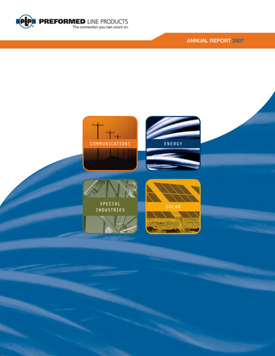 Thumbnail Preformed Line Products Annual Report 2007