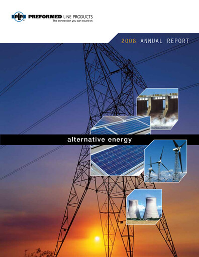Thumbnail Preformed Line Products Annual Report 2008
