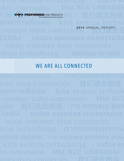 Thumbnail Preformed Line Products Annual Report 2014