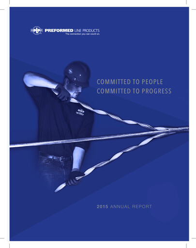 Thumbnail Preformed Line Products Annual Report 2015
