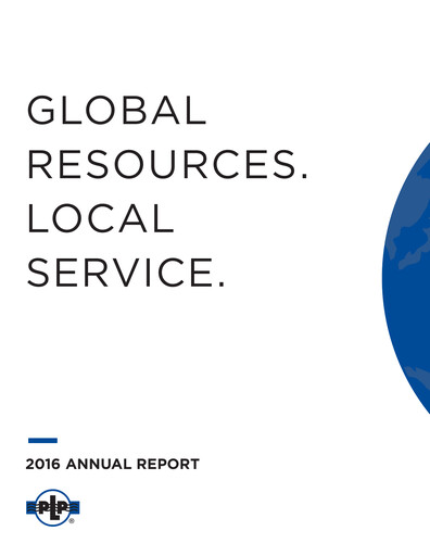 Thumbnail Preformed Line Products Annual Report 2016