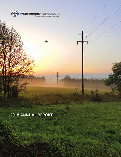 Thumbnail Preformed Line Products Annual Report 2018