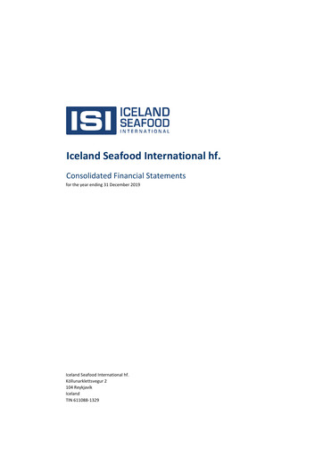 Thumbnail Iceland Seafood International Financial Statement 2019