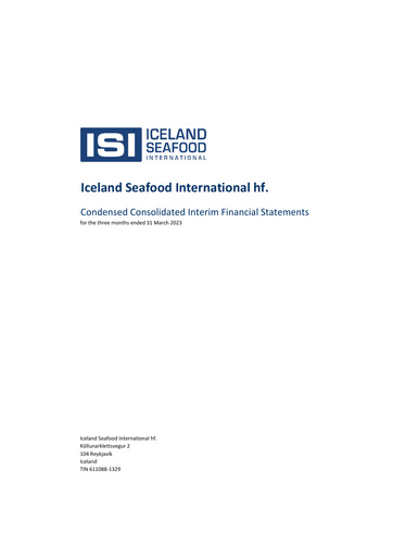 Thumbnail Iceland Seafood International Financial Statement 2023-q1
