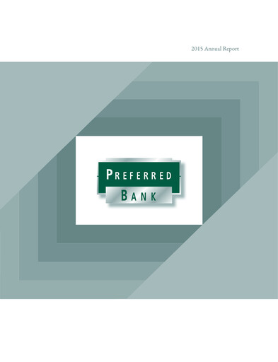 Thumbnail Preferred Bank Annual Report 2015