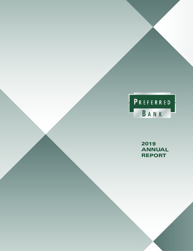 Thumbnail Preferred Bank Annual Report 2019