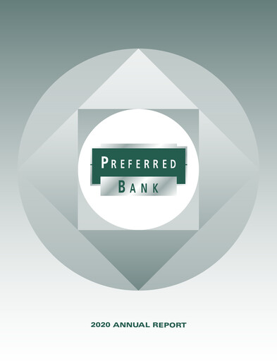 Thumbnail Preferred Bank Annual Report 2020