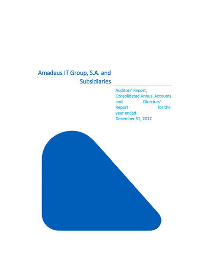 Thumbnail Amadeus IT Group Financial Statement 2017