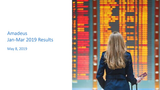 Thumbnail Amadeus IT Group Quarterly Report 2019-q1