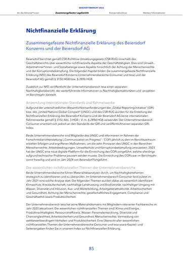 Thumbnail Beiersdorf ESG Report 2023