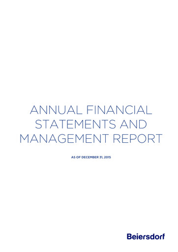 Thumbnail Beiersdorf Financial Statement 2015