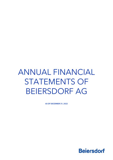 Thumbnail Beiersdorf Financial Statement 2022