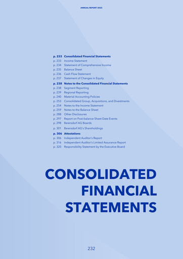 Thumbnail Beiersdorf Financial Statement 2025