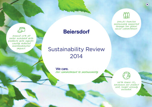 Thumbnail Beiersdorf Sustainability Report 2014